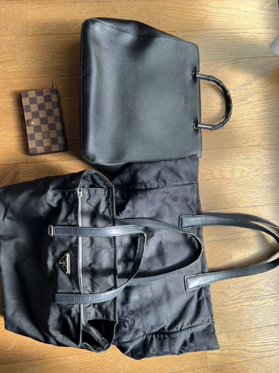 ハイブランドまとめ　ルイヴィトン　プラダ　グッチ　シャネル　LOUIS VUITTON PRADA GUCCI CHANELバッグ レザー ナイロン 財布_画像1