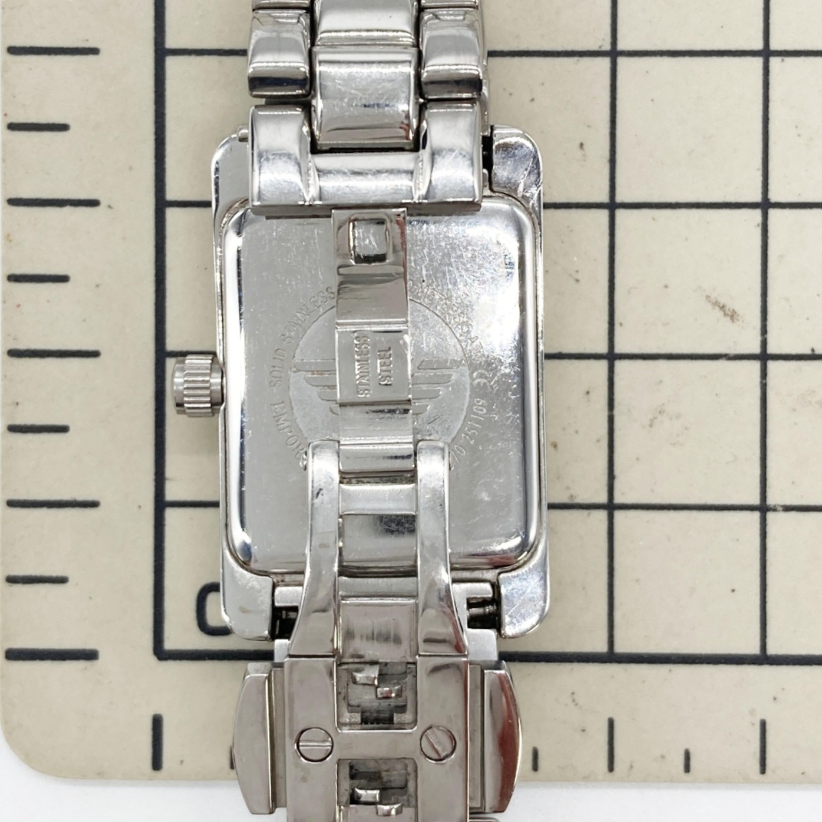 【64001】 エンポリオアルマーニ　EMPORIO ARMANI　レディース腕時計　AR-0170　SS　QZ　ケース、冊子、コマ付き_画像6