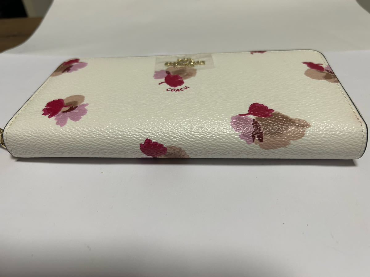 198 新品未使用 COACH コーチ 長財布 花柄 ラウンドファスナー アウトレット F53794_画像6