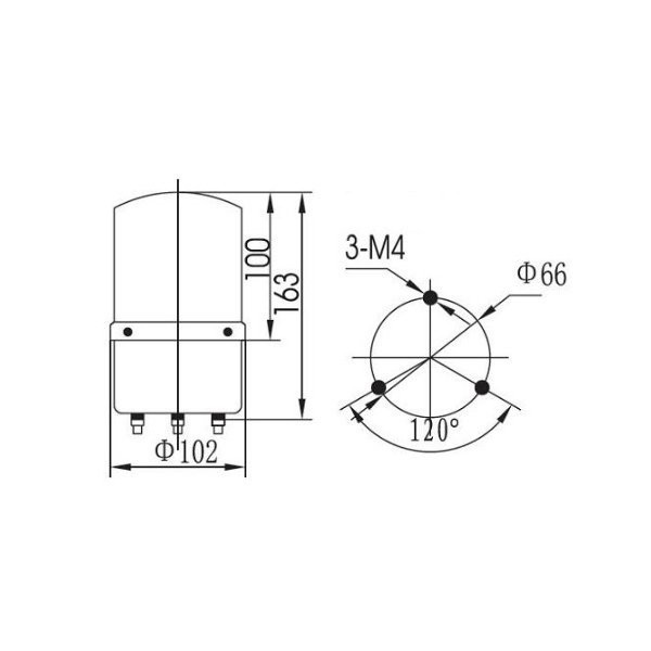 1円~ 100V LED 回転灯 黄色 小型 防滴 パトランプ 店舗 看板 サイン灯 ネオンサイン 案内灯 高所作業 道路誘導 工事 2s_画像5