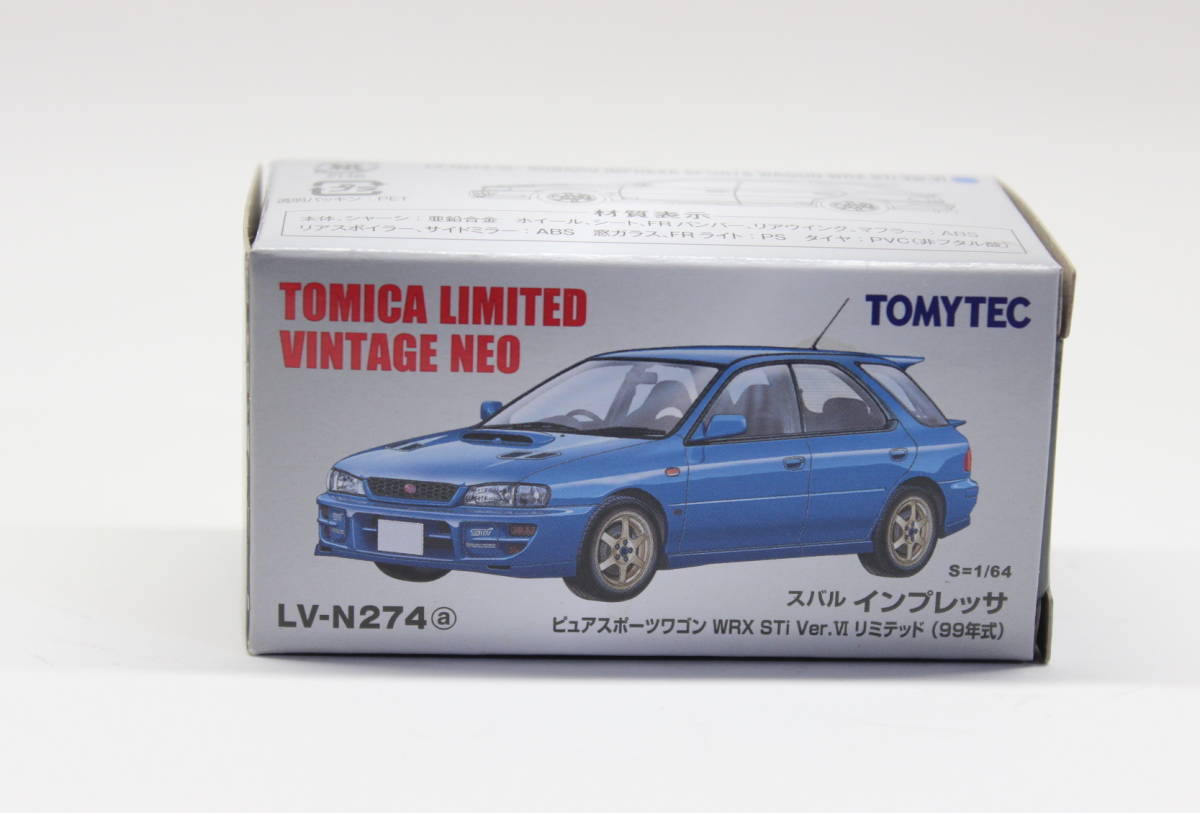 トミカリミッテッド ヴィンテージネオ　スバル　インプレッサ　スポーツワゴン/ TOMICA LIMITED VINTAGE NEO SUBARU IMPREZA SPORT WAGON_画像4