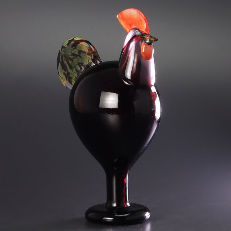 【古美味】イッタラ iittala Oiva Toikka Annual bird Kukko Rooster 1998 オイヴァ・トイッカ バードクッコ・ルースター 保証品 0VXr_画像2