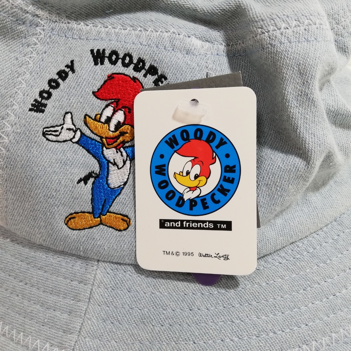 WOODY WOODPECKER ウッディー ウッドペッカー ワンウォッシュ加工 バケットハット 52cm 未使用品 [帽子 キャップ]_画像3