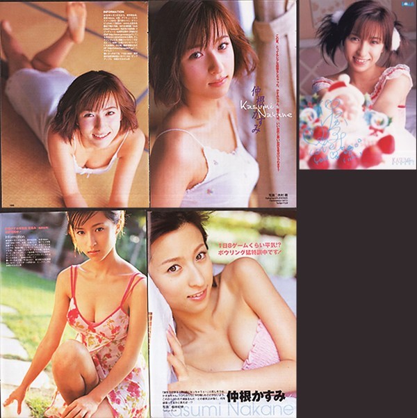 切抜(B5・A5)◆390◆仲根かすみ vol.4(B5)53p・(A5)6p 合計59ページ+両面ポスター+生写真_画像1