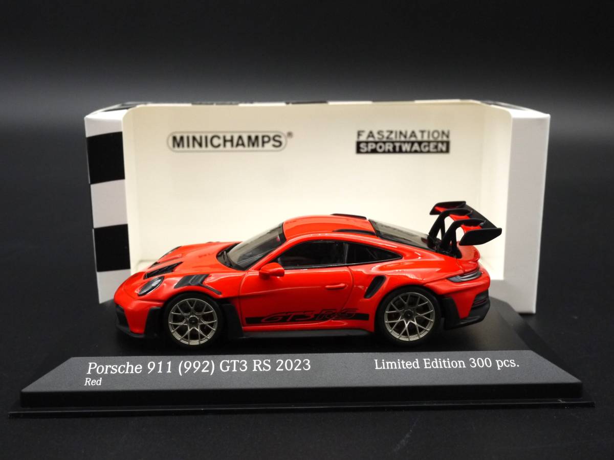 1:43 Minichamps ポルシェ 911 (992) GT3 RS レッド 2023 Porsche ドイツ限定_画像2