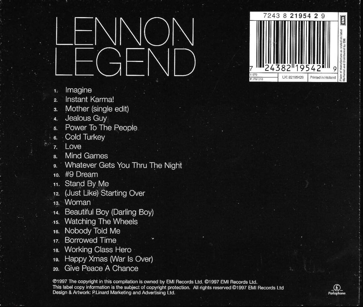 Lennon Legend: The Very Best Of John Lennon ジョン・レノン 輸入盤CD_画像2