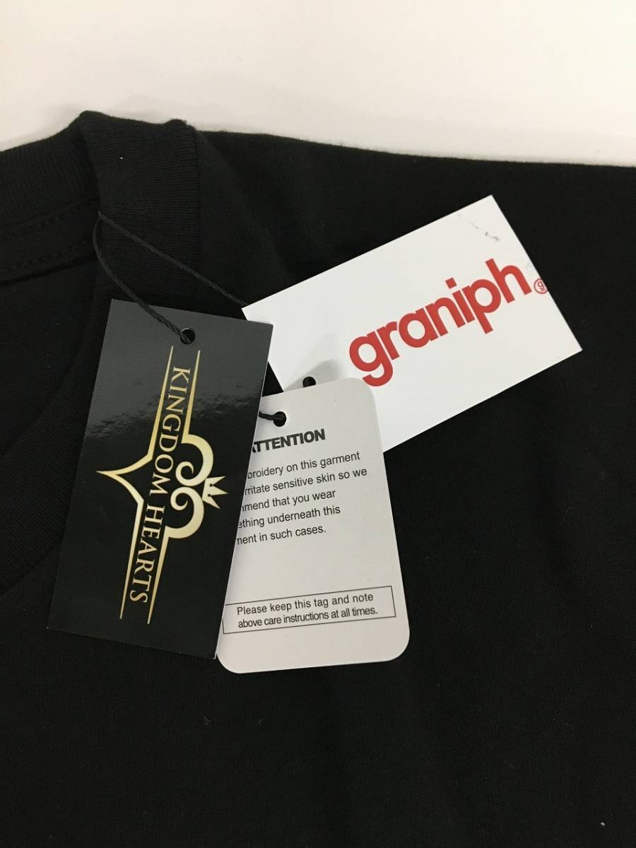 0672737J★ 【開封品】グラニフ キングダムハーツ コラボ 王様 ミッキーマウス ビッグシルエットTシャツ granipf タグ付き_画像6