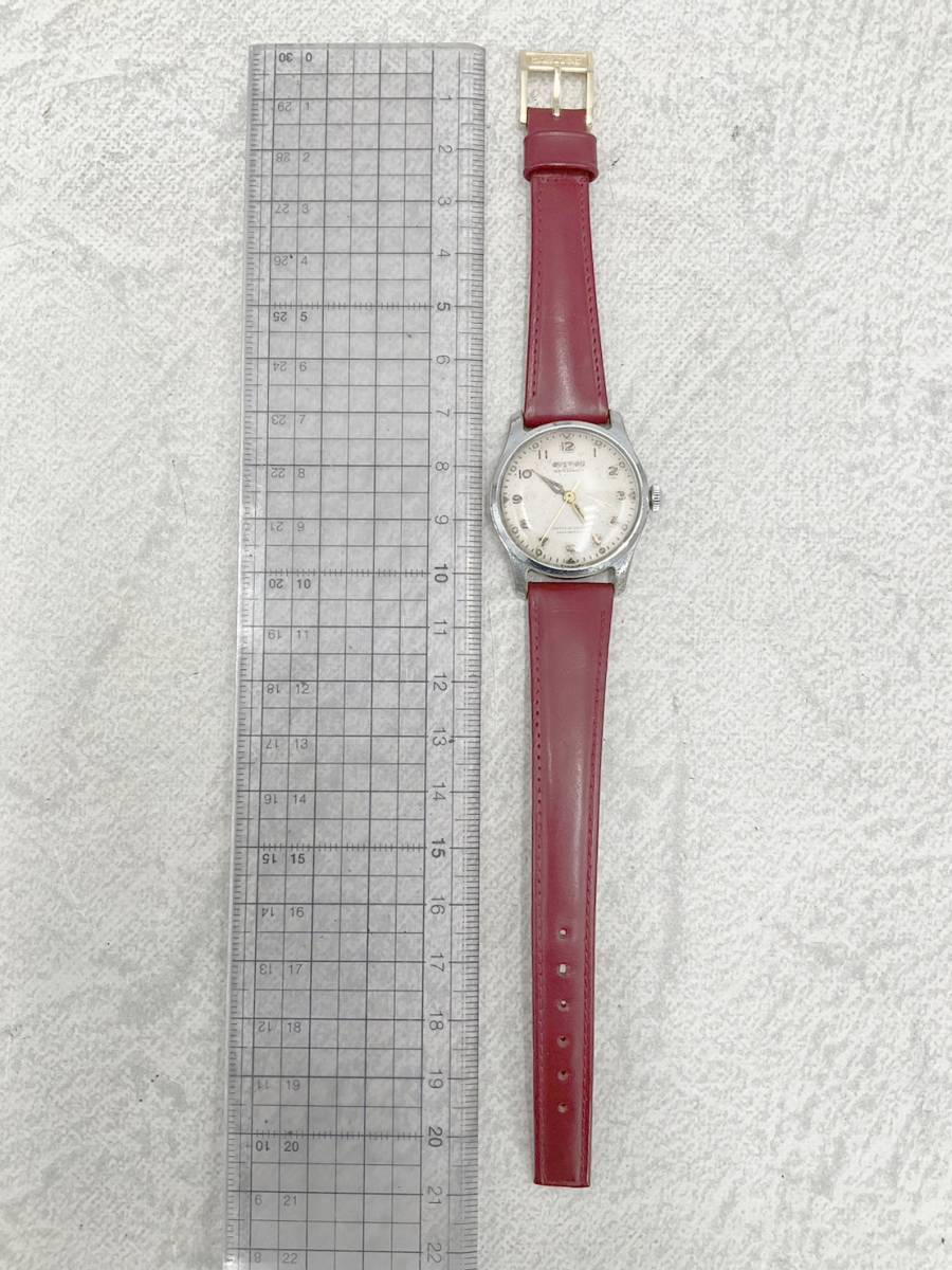 ◇腕時計◆OVATION オベーション WATERPROCF 17JEWELS 268 12 スイス アンティーク オートマティック SEIKO 社外ベルト 稼働品_画像9