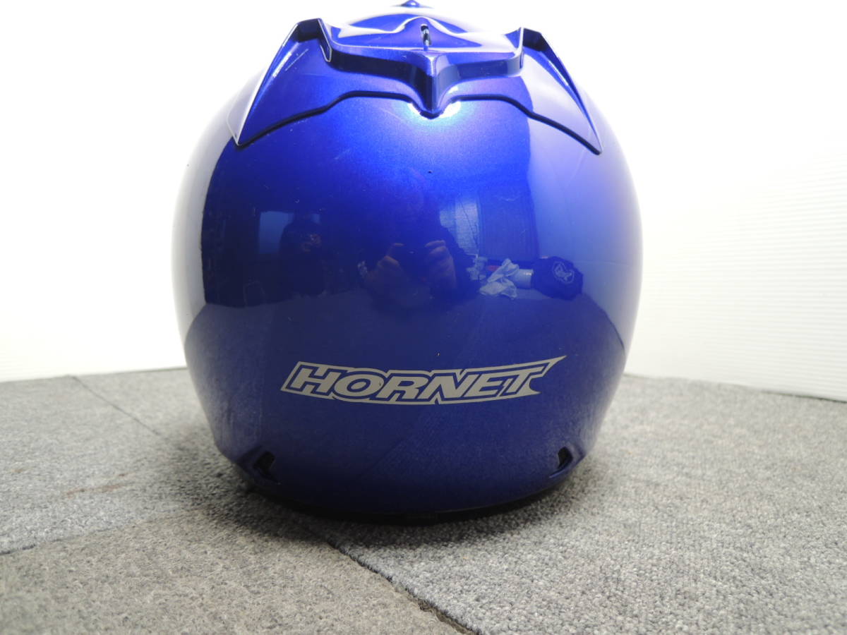 △SHOEI ショウエイ HORNET ホーネット ブルー ヘルメット XLサイズ バイク バイク用品/管理7809B11_画像4