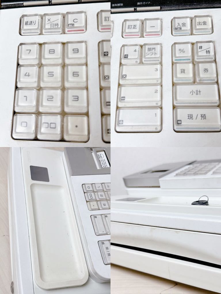 CASIO カシオレジスター SE-S10 鍵付き 店舗 事務用品 会計 レジ本体 中古品 Electronic Cash Register 50/60Hz 現状品_画像4