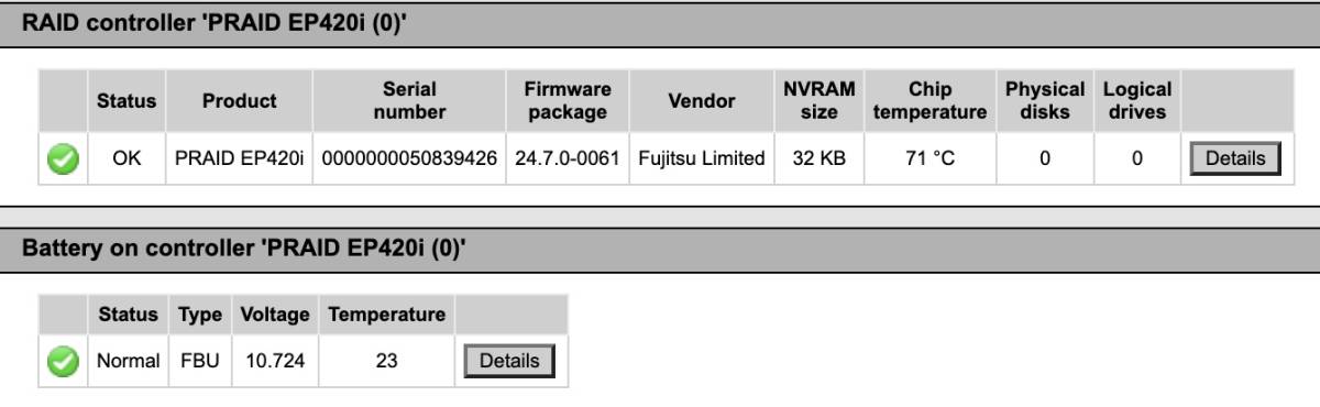 Fujitsu Primergy RX2530 M2 / E5-2697 V4(2.3GHz,14Core) x2機/512GB(32GB x16枚)/PRAID EP420i/Dual PSU①_画像8