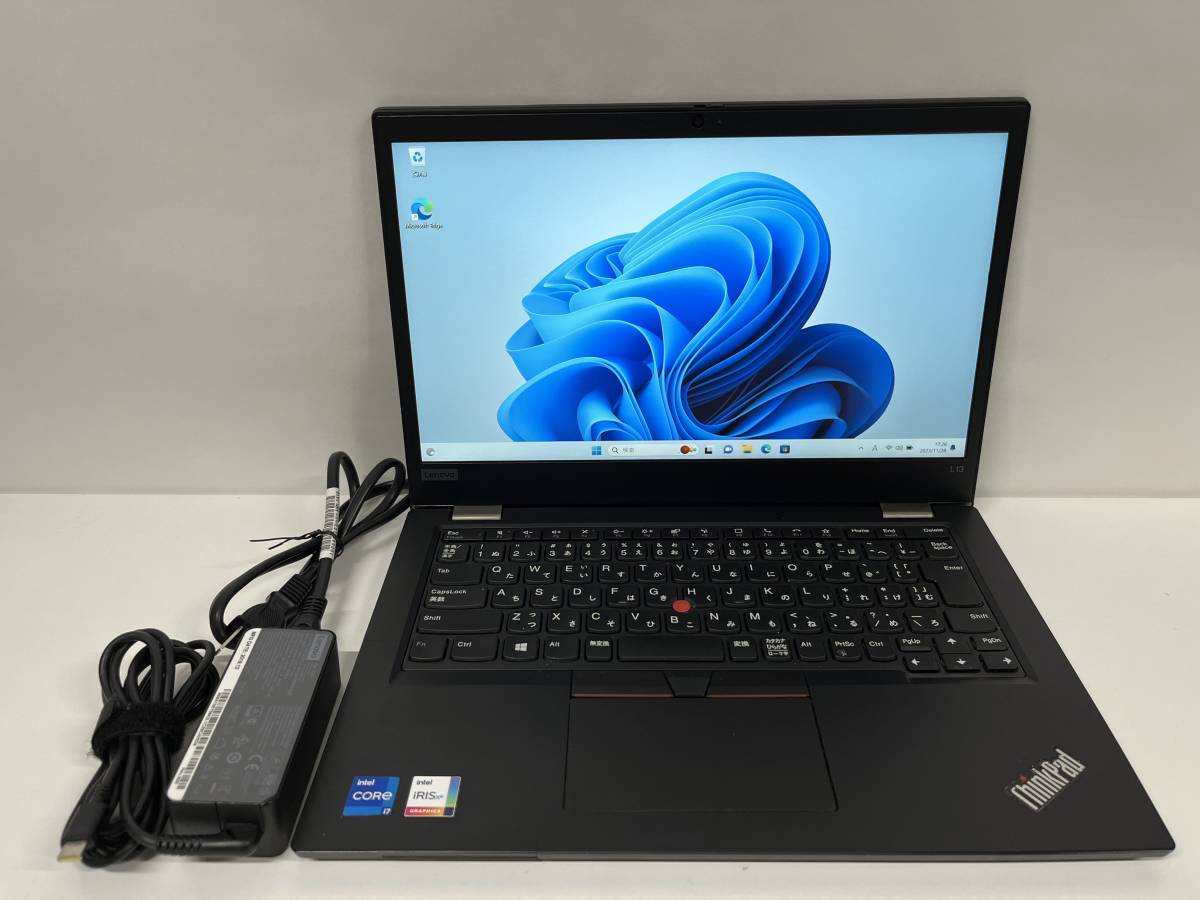 （訳あり）Lenovo ThinkPad L13 Gen2 TP00114B / i7-1165G7 2.80GHz / 16GB / SSD 512GB / Windows 11Pro、動作確認済み_画像1