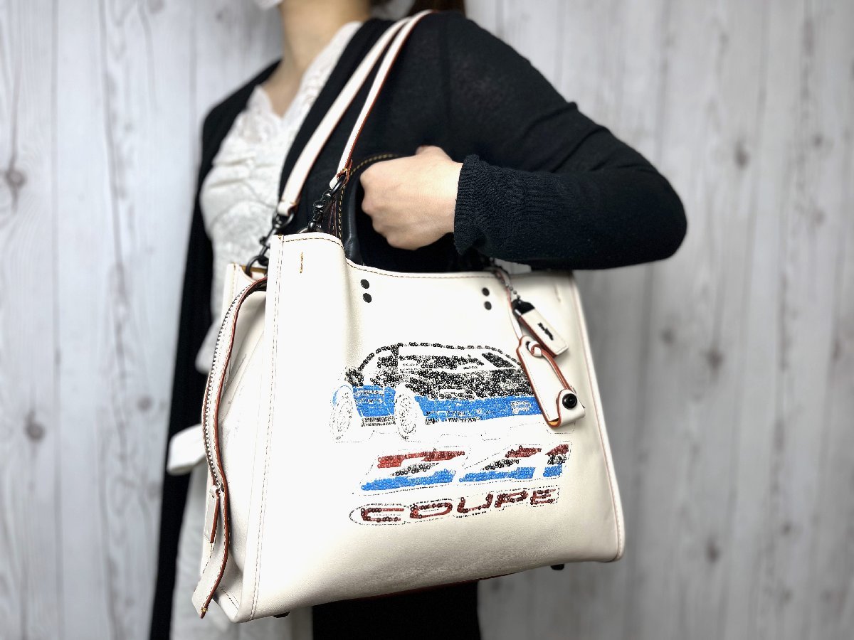 極美品 COACH コーチ ローグ COUPE ハンドバッグ ショルダーバッグ