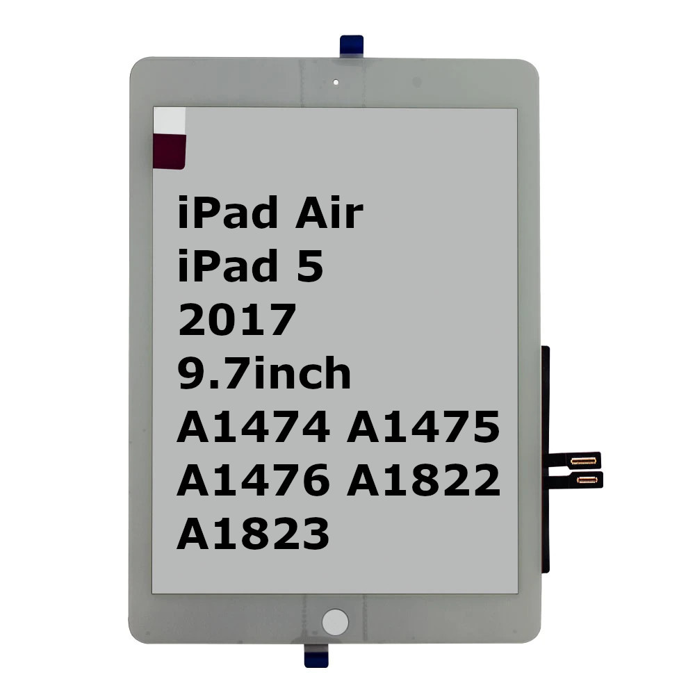 iPadAir iPad5 第5世代 2017 9.7インチ A1474 A1475 A1822 A1823 ガラス パネル 白 タッチスクリーン交換 デジタイザ 修理 パーツ 画面_画像1