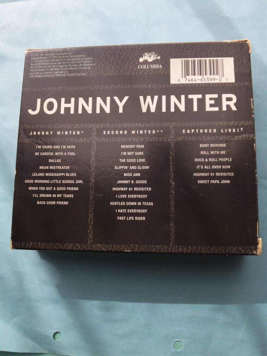 BOX136 Johnny Winter (3枚組)/Johnny Winter+Second Winter+狂乱のライヴ(CAPTURED LIVE!)の画像3