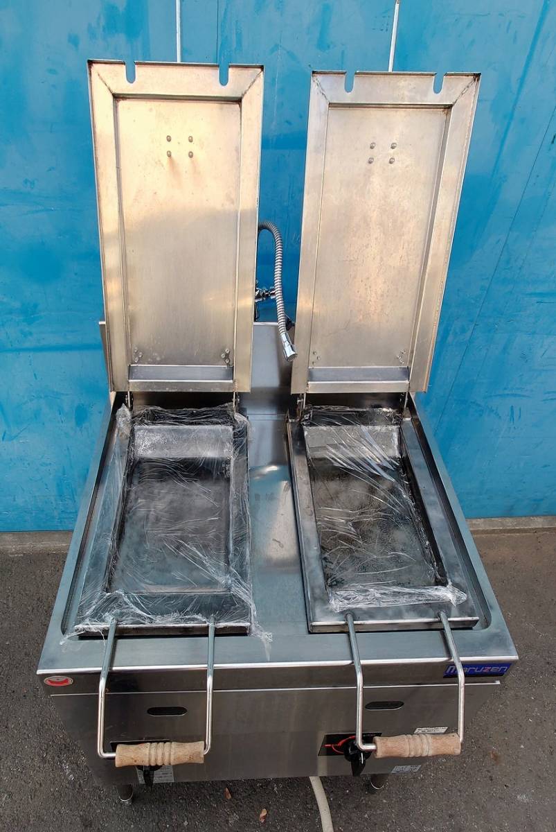 2口餃子焼器 LPガス マルゼン MGZS-087WB 2022年 2口餃子焼器 LPガス マルゼン MGZS-087WB 2022年