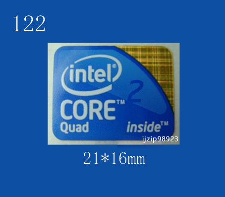 即決122【 Intel Core 2 Quad 】エンブレムシール追加同梱発送OK■ 条件付き送料無料 未使用の画像1