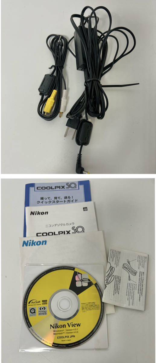 ○ 動作品 Nikon COOLPIX SQ ZOOM NIKKOR 5.6-16.8mm 1:2.7-4.8 コンパクトデジタルカメラ シルバー ニコン 箱 説明書 その他付属品 _画像10