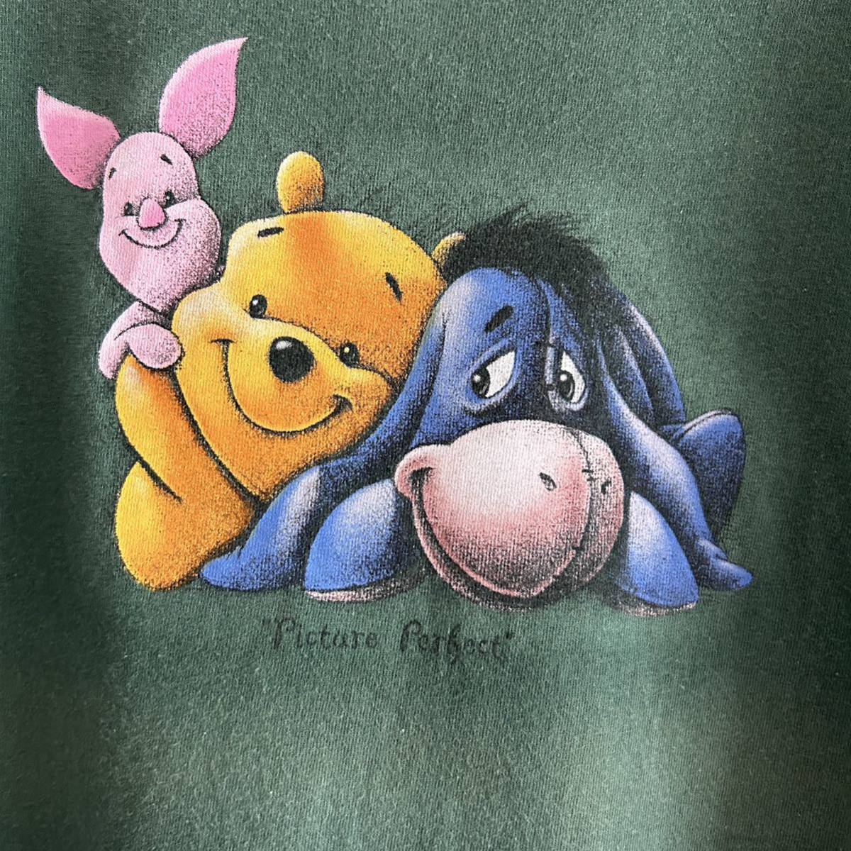 90s Disney ディズニー くまのプーさん プリントTシャツ M キャラクター アニメ 古着 オリジナル ヴィンテージ_画像5