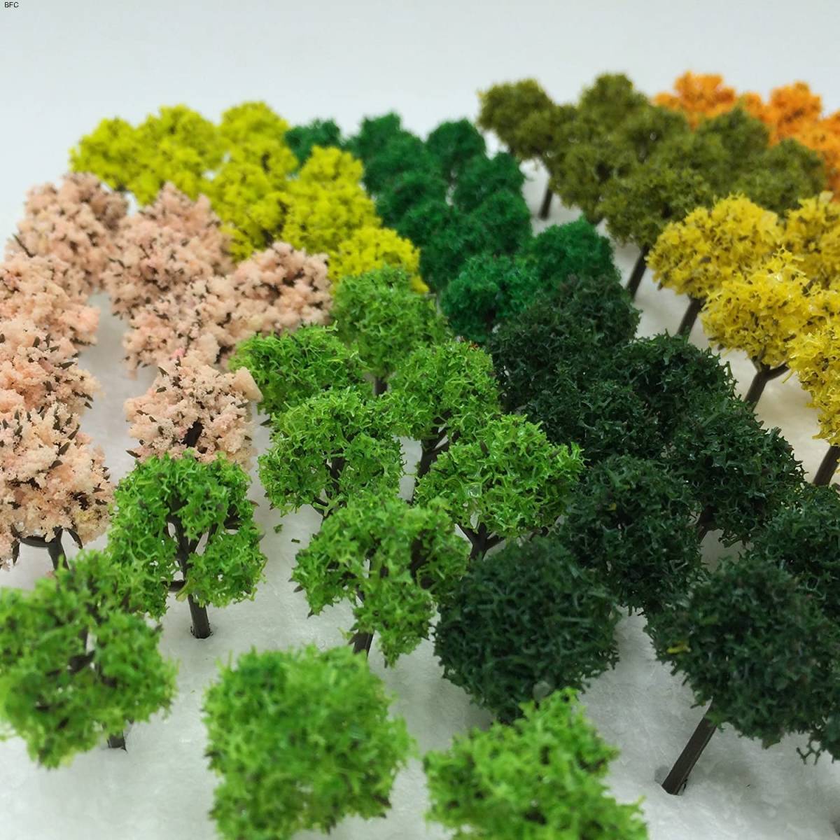 森林 樹木 ミックス 90本 Nゲージ 送料無料 3㎝ ジオラマ ストラクチャー 建築 模型用 風景 情景コレクション 交通 鉄道模型 建物模型_画像4