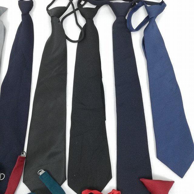 1円 中古 制服 学生 15点セット 学生必須アイテム ネクタイ いろいろ詰合 KK0459_画像3