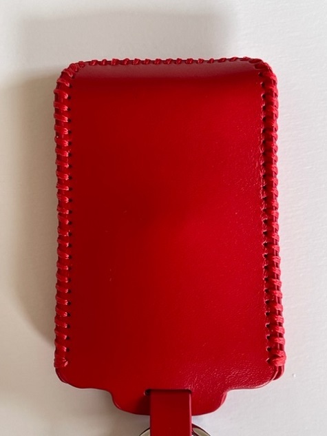  cow leather fits perfectly key case new model Kangoo Lutecia Megane capture aru kana smart key case red color 1