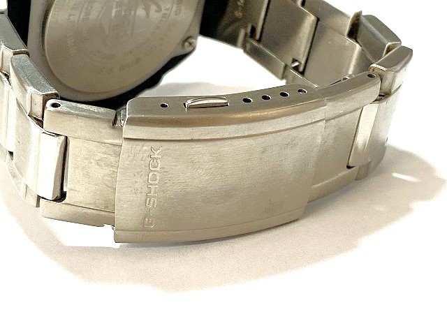 中古 駆動OK CASIO カシオ G-SHOCK G-STEEL GST-W110D マルチバンド6 SS/樹脂 デジアナ 青文字盤 メンズ 腕 時計 タフソーラー_画像6