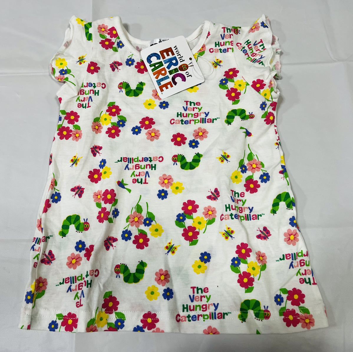 福袋3F753*激安sale!!新品 こども服  半袖Tシャツsize80 2枚★ERIC CARLE/絵本/はらぺこあおむしの画像4