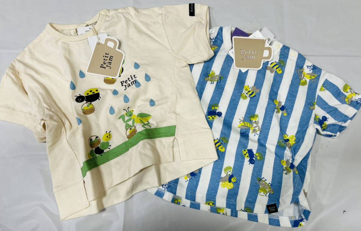 福袋３F750*激安sale!!新品 こども服 　半袖Tシャツsize80　2枚★Petit Jam /まとめ売り_画像1