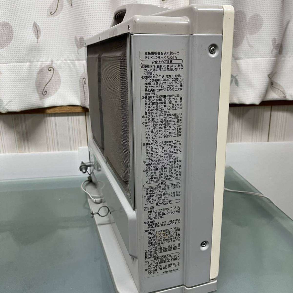 中古　ガスファンヒーター 松下電器 都市ガス用 GS-30T3G　(N)140-9143 _画像5