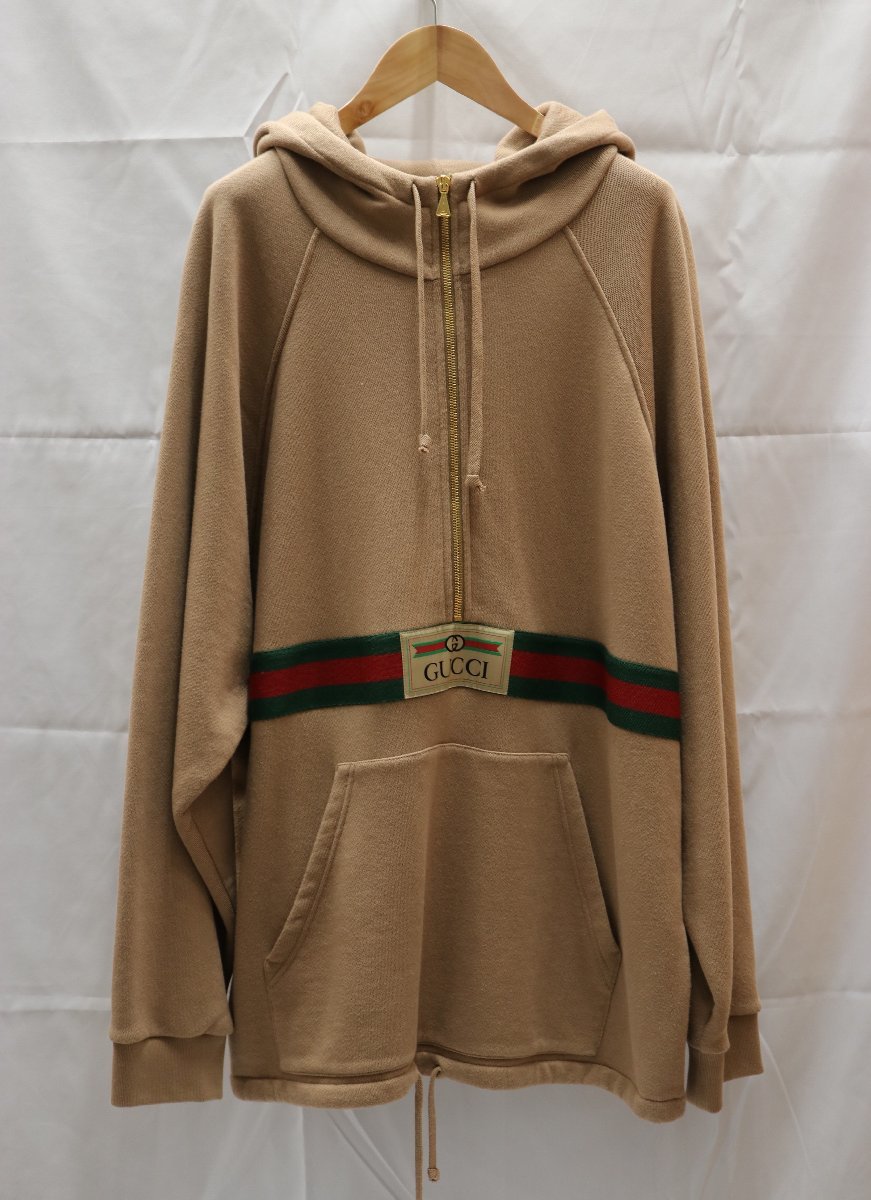 新到着 【中古美品】GUCCI グッチ 644656【漂亮】 サイズL ブラウン