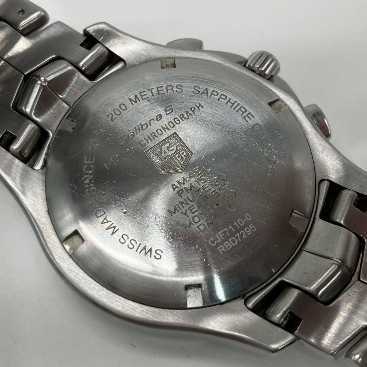 ■【売り切り】TAG HEUER（タグ・ホイヤー）メンズ腕時計 リンク キャリバーS クロノグラフ CJF7110-0 QZ_画像6