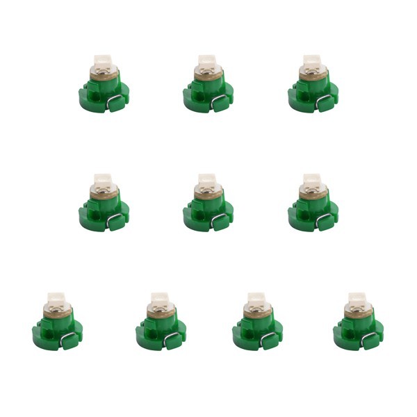 10個セット●● 12V T3 マイクロ LED ※カラーグリーン 緑 メーター球 エアコンパネル インパネ_画像1