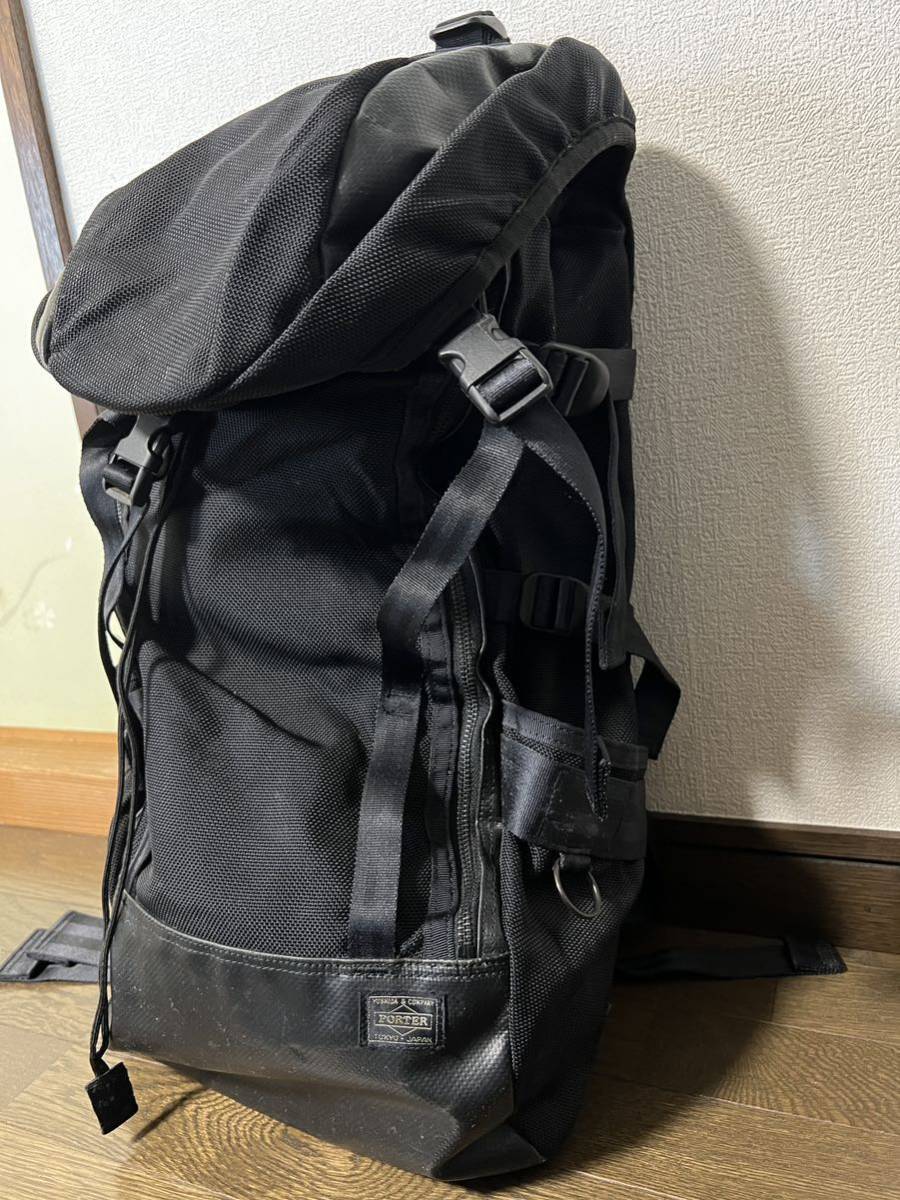 PORTER HEAT RUCKSACK ポーターヒート バックパック リュックサック マグライトなし　吉田カバン　ヒート　リュック　ブラック_画像3