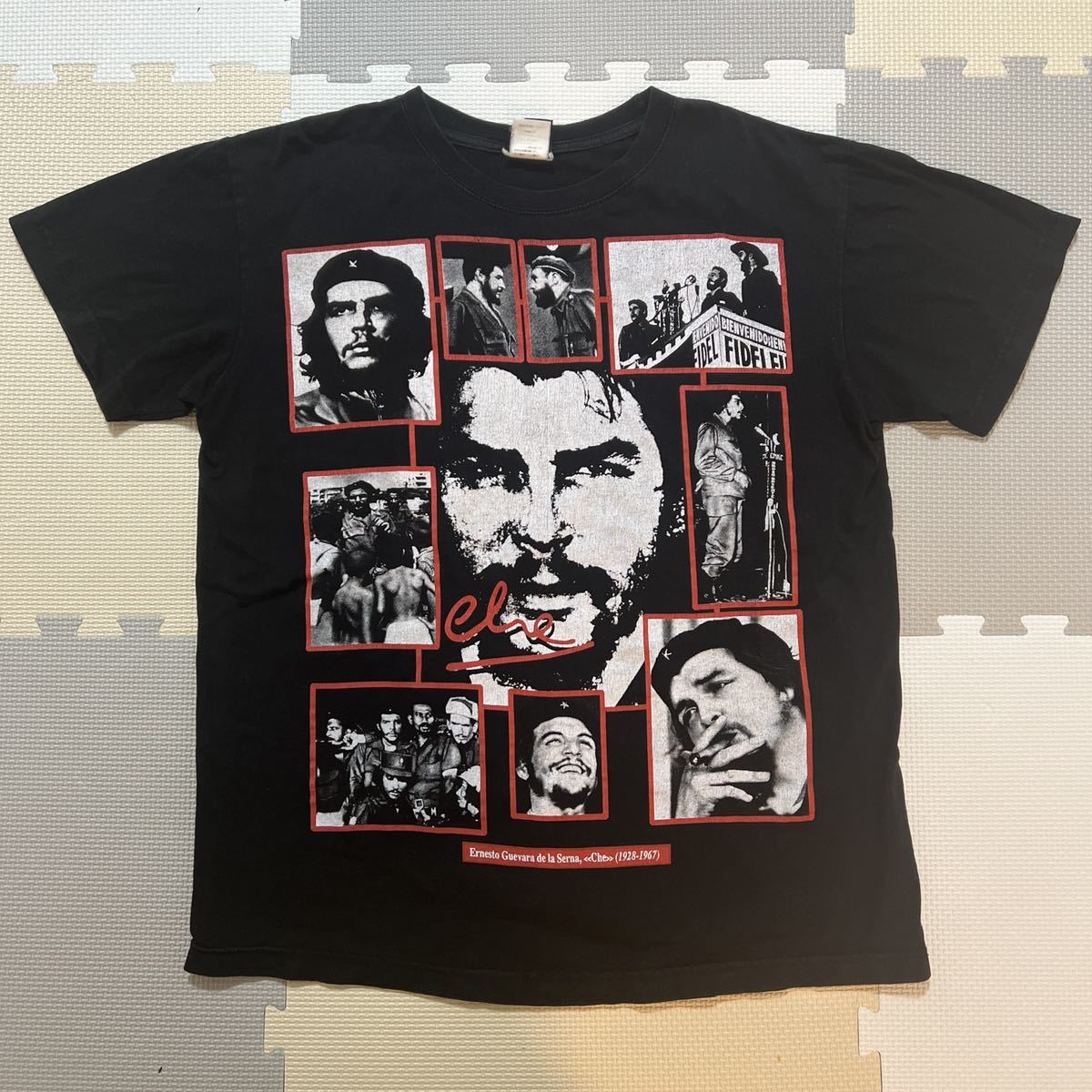 チェ・ゲバラ Tシャツ 古着 サイズL 黒 キューバ 革命家 CHE GUEVARA レイジ ワコマリア