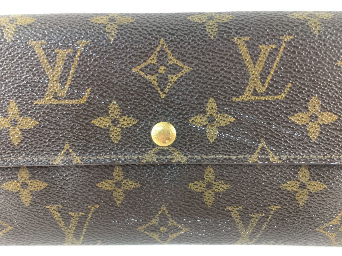 【S‐176】 LOUIS VUITTON ルイヴィトン 長財布 M61725 ポシェット・ポルト モネ クレディ 財布 モノグラム ブラウン系_画像8