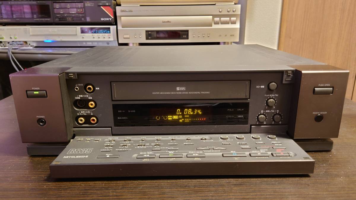 Yahoo!オークション - 三菱 S-VHSビデオデッキ HV-BS35 動作は Yahoo!オークション - 三菱 S-VHSビデオデッキ HV-BS35 動作は