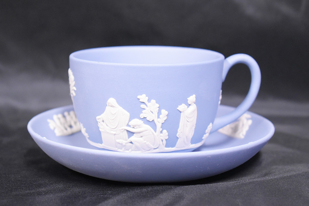 WEDGWOOD/ウェッジウッド/ジャスパーウェア/カップ&ソーサー/ペールブルー/ティーカップ/食器/コレクション/キッチンウエア/TLE12590_画像2