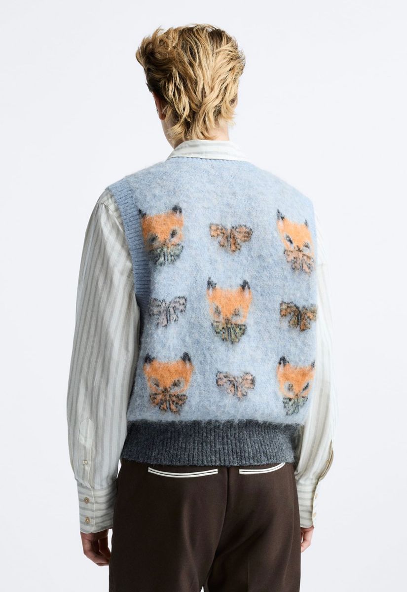 ハリーランバート ZARA コラボ ニットベストLサイズ 新品タグ ハリーランバート ZARA コラボ ニットベストLサイズ 新品タグ
