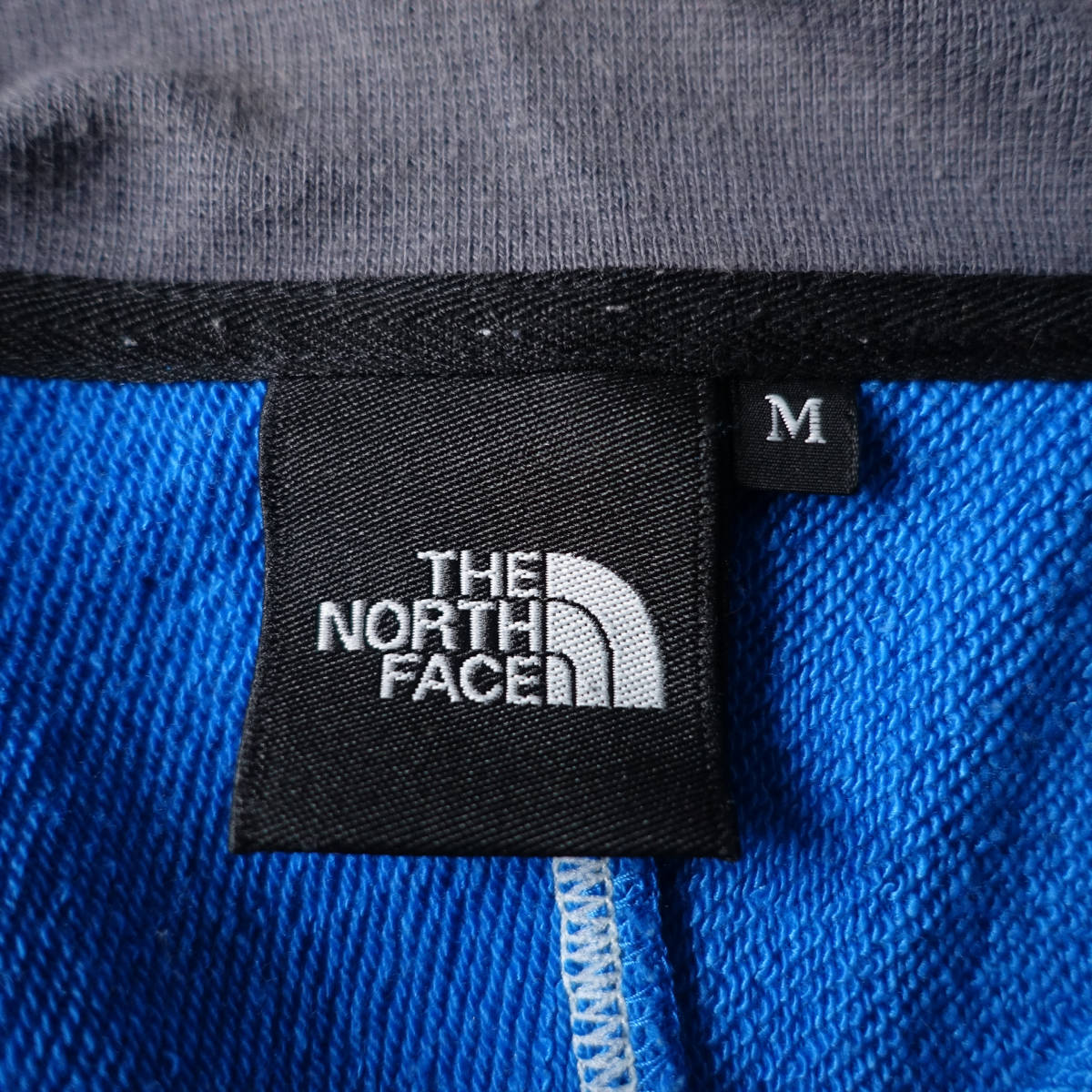 ★訳あり★フード欠品★THE NORTH FACE/ノースフェイス/M/ジップアップジャケット/ブルー×グレー/ジャージ_画像3