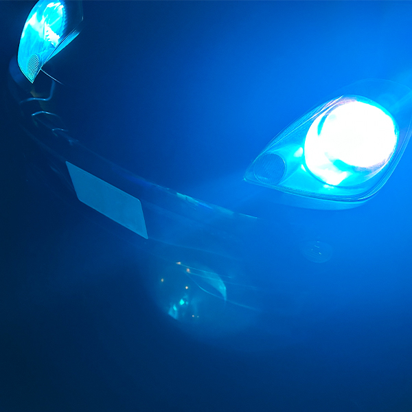ヘッドライト H4 LED バルブ 2個 DC12V クリスタル ブルー 高輝度 ドレスアップ jdm usdm LEDヘッドライト Hi Lo_画像2