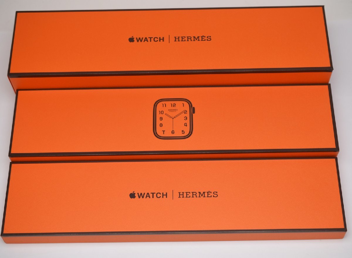 Apple watch HERMES シリーズ8 45mm MNL53J/A A2775 スポーツバンド レザーバンド ステンレス スペースブラック アップルウォッチ エルメス_画像8