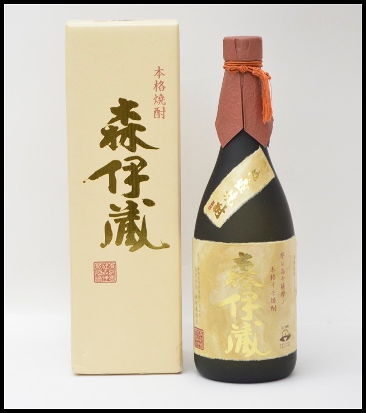 未開栓 本格焼酎 森伊蔵 720ml 25度 金ラベル さつま名産 かめ壺焼酎【愛知県内発送限定】_画像1