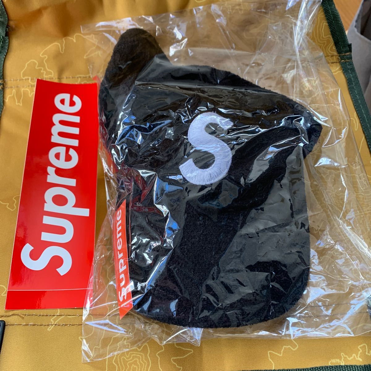 21AW Supreme Telly S Logo 6-Panel Blackシュプリーム テリーエス ロゴ 6パネル ブラック 美品_画像9