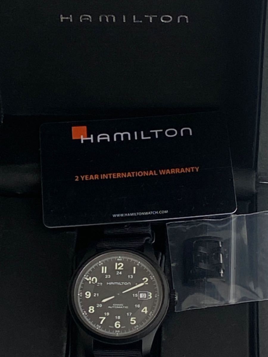 HAMILTON ハミルトン Khaki Field Titanium カーキフィールドチタニウム H70575733 men’s メンズ watch 腕時計 自動巻 オート 箱付 稼働中_画像2