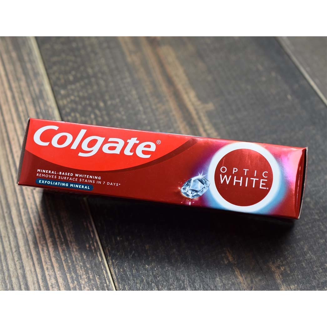 Colgate コルゲート オプティックホワイト プラスシャイン 100g 2個セット ホワイトニング 歯磨き粉 新パッケージ EXFOLIATING MINERAL_画像4