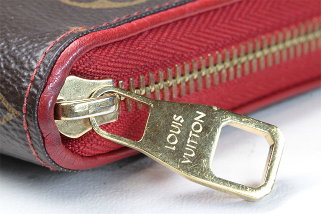 Louis Vuitton ルイ・ヴィトン ジッピーウォレット 長財布 モノグラム レティーロ スリーズ M61854 ブラウン レッド (6123)の画像8