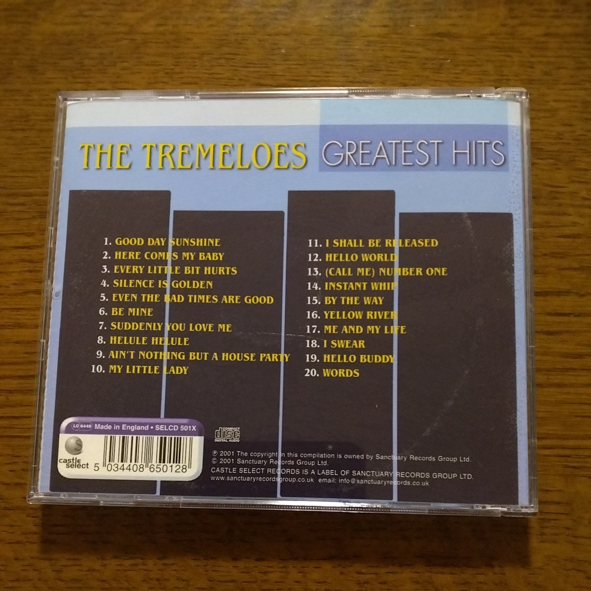 CD THE TREMELOES GREATEST HITS 　ザ・トレメローズ　グレイテストヒット　_画像2