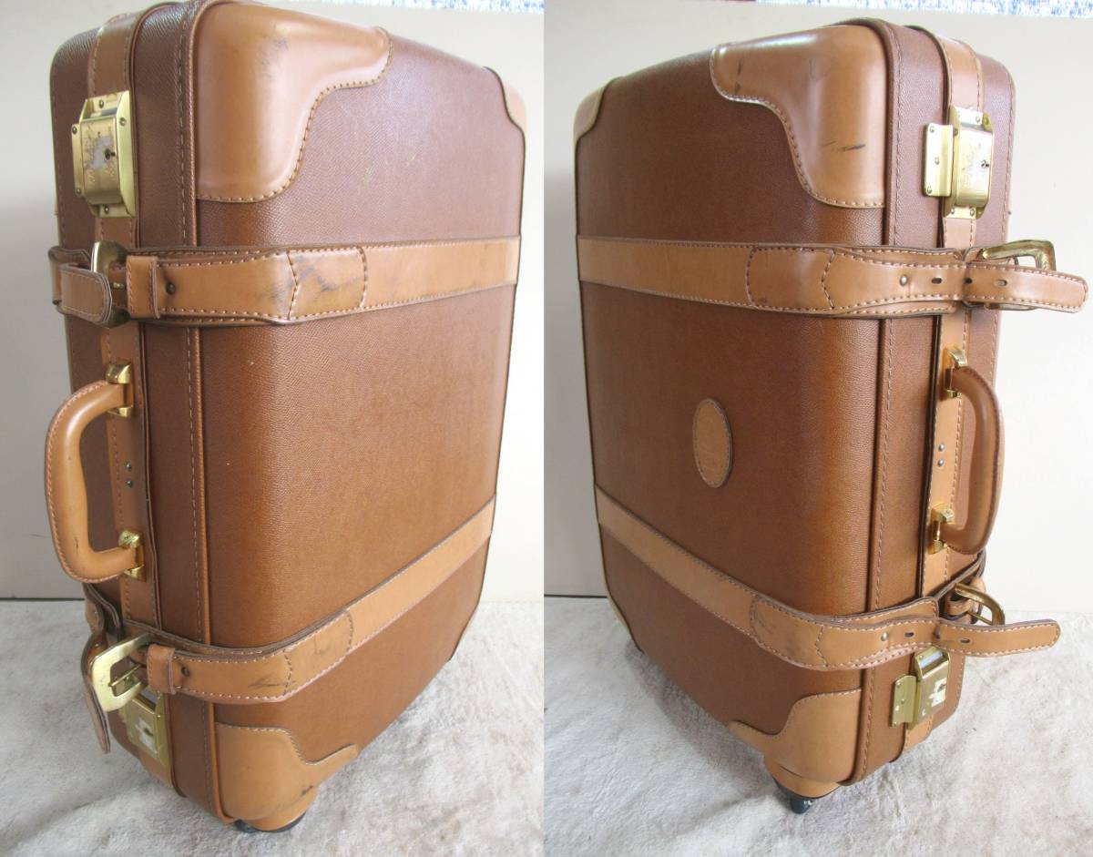 三洋堂 SANYODO SUNBIRD Gold トランク スーツケース キャスター付 大型 旅行バッグ 鍵有の画像4