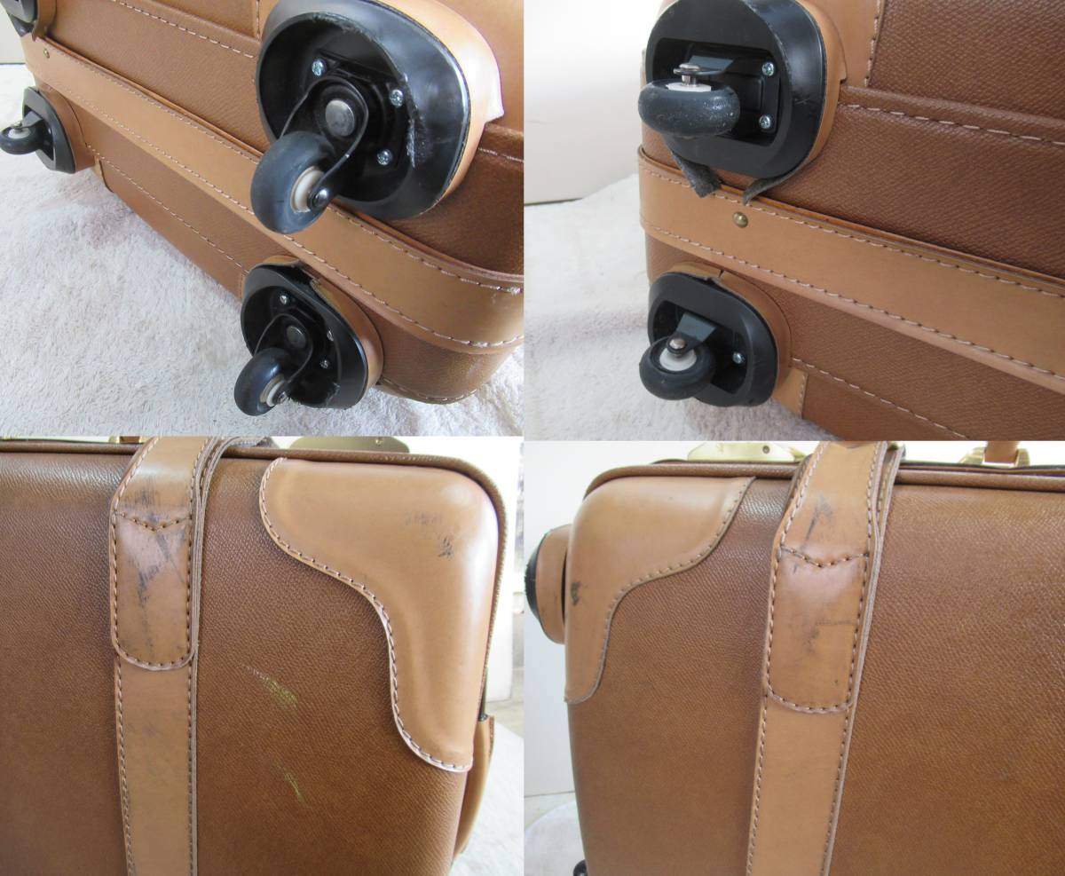 三洋堂 SANYODO SUNBIRD Gold トランク スーツケース キャスター付 大型 旅行バッグ 鍵有の画像9